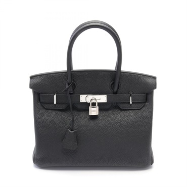 HERMES Birkin 30 Hand bag Togo Y Togo leather Black Used SHW