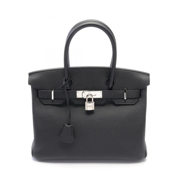 HERMES Birkin 30 Hand bag Togo Y Togo leather Black Used SHW