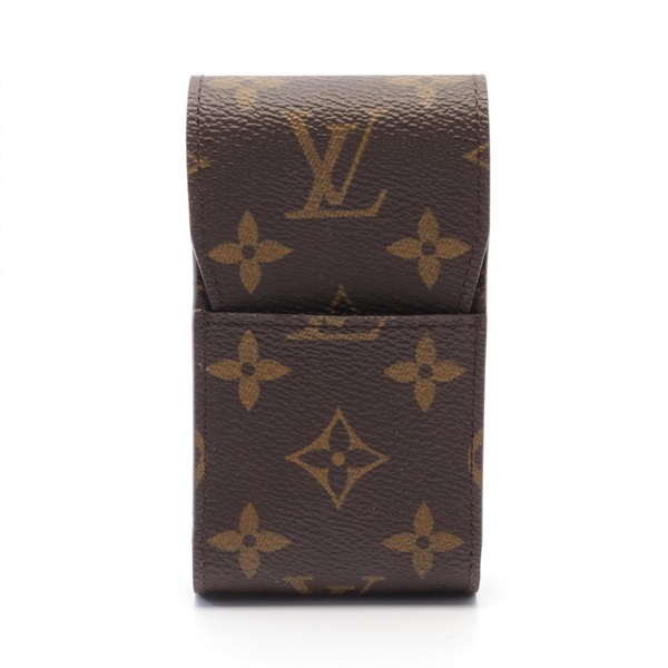 LOUIS VUITTON Etui cigarette cases M63024 Monogram canvas Brown Used