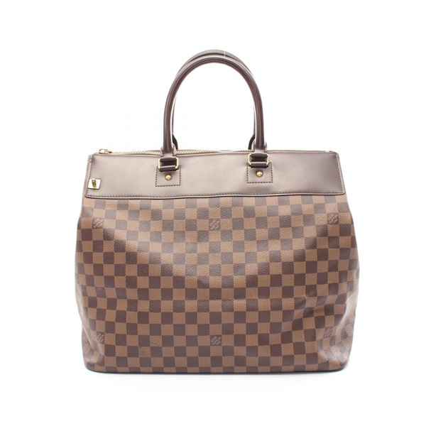 LOUIS VUITTON Greenwich PM Boston bag N41165 Damier canvas Brown Ebene Used LV