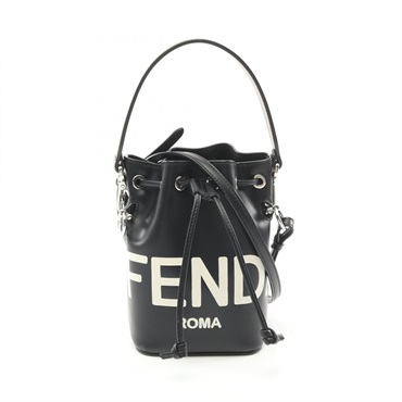 FENDI Mini Mon Tresor Hand shoulder crossbody bag 8BS010 leather Black Used