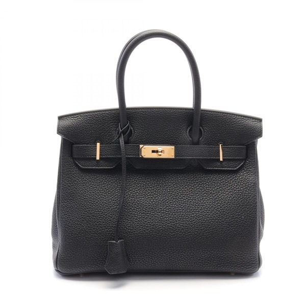 HERMES Birkin 30 Hand bag D Togo leather Black Used PGHW