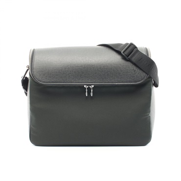 LOUIS VUITTON Taimir Shoulder Bag M30862 Taiga Nylon leather Ardoise Used mens