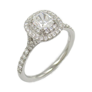 TIFFANY＆CO soleste Ring Pt950 Platinum Diamond Clear Used US#6.5