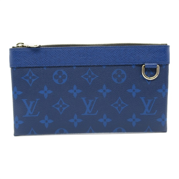 LOUIS VUITTON Pochette Discovery PM Pouch M30278 Taigalama Blue Cobalt Used mens