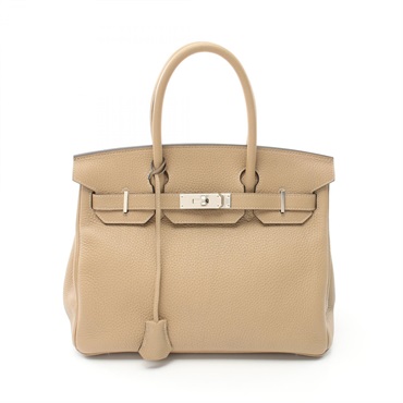 HERMES Birkin 30 Handbag Togo leather Beige Trench Used Women SHW Z