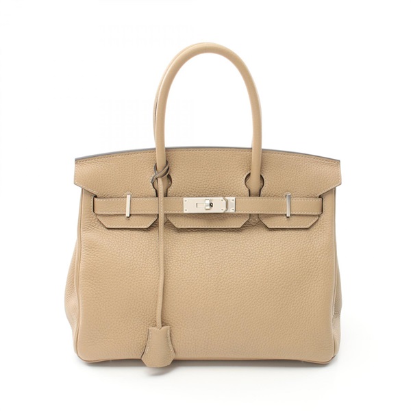 HERMES Birkin 30 Handbag Togo leather Beige Trench Used Women SHW Z