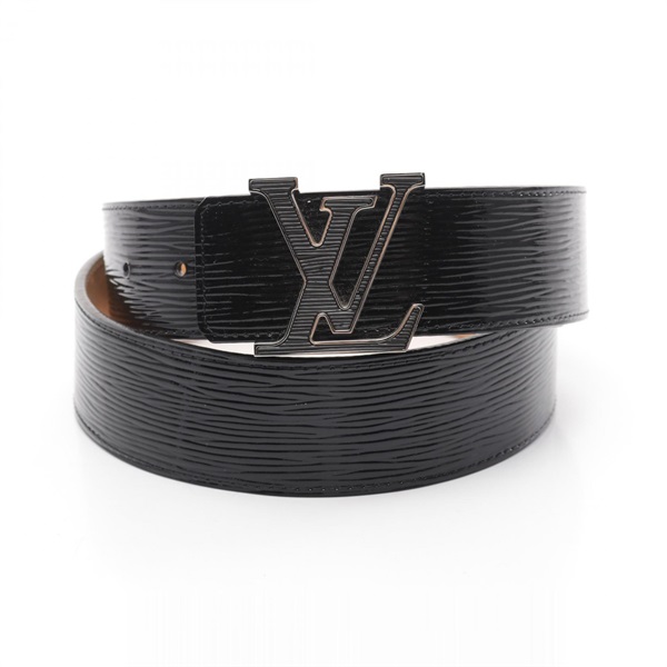 LOUIS VUITTON Ceinture LV Initial Epi electric belt M9830 leather Noir Used