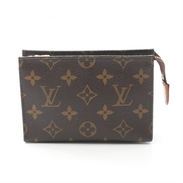 LOUIS VUITTON Poche Toilette 15 bag M47546 Monogram canvas Brown Used Women LV