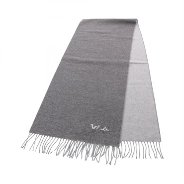 Louis Vuitton LV Dual Scarf shawl wrap M92777 cashmere Gray Gres Used