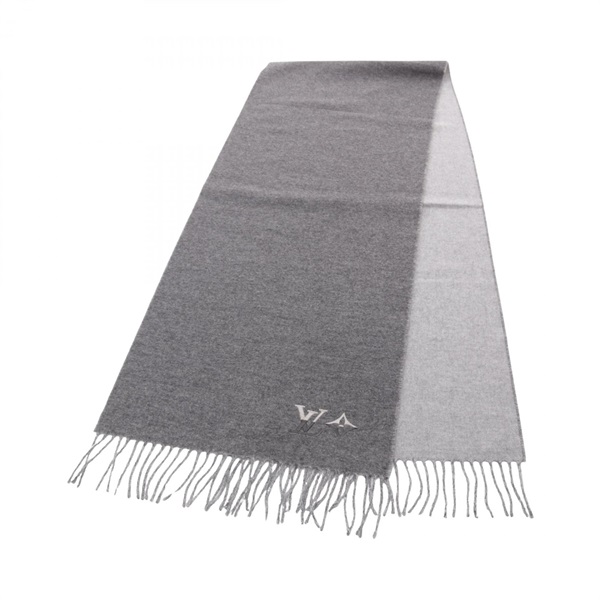 Louis Vuitton LV Dual Scarf shawl wrap M92777 cashmere Gray Gres Used
