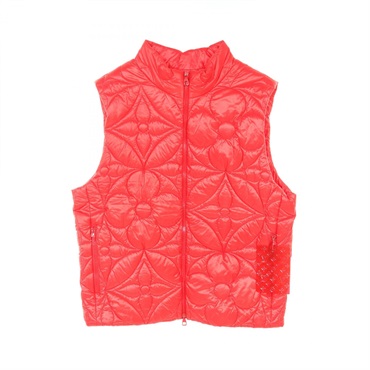 LOUIS VUITTON LVSE Padded Monogram Flower Gilet Vest #54 RM221Q polyester Red LV