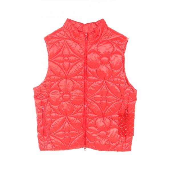 LOUIS VUITTON LVSE Padded Monogram Flower Gilet Vest #54 RM221Q polyester Red LV