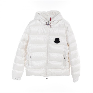 MONCLER SASSIERE Down jacket F20911A20500 Nylon White Used mens size 2