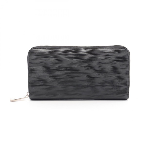 LOUIS VUITTON Zippy long wallet M61857 Epi leather Black Used mens LV