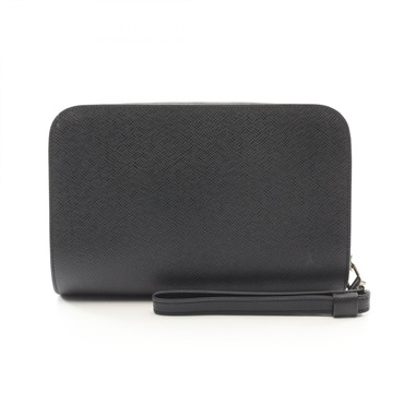 LOUIS VUITTON Baikal business clutch bag M30182 Taiga leather Ardoise Used
