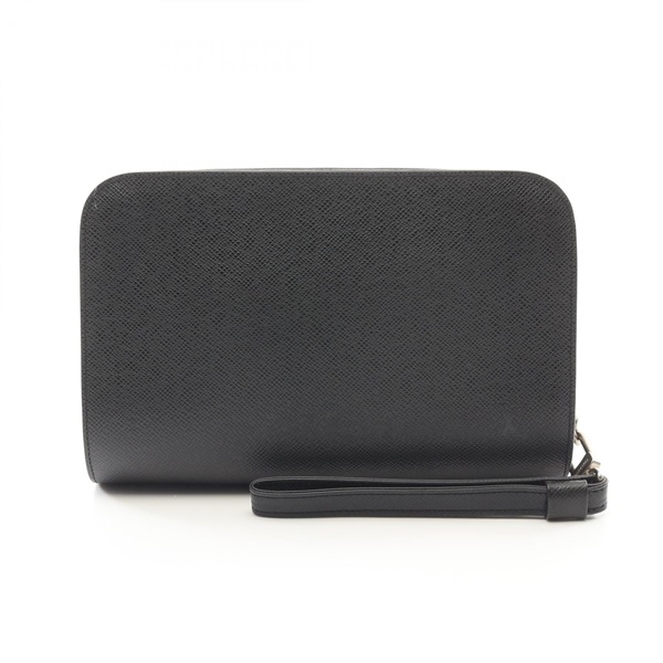 LOUIS VUITTON Baikal business clutch bag M30182 Taiga leather Ardoise Used