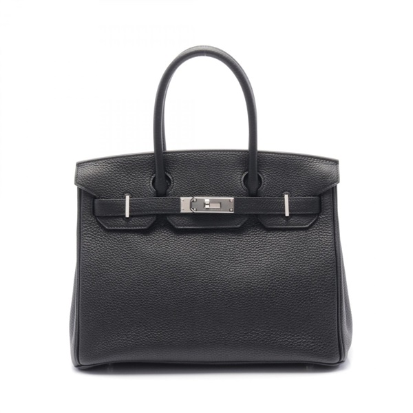 HERMES Birkin 30 Handbag Togo leather Black Used Women SHW