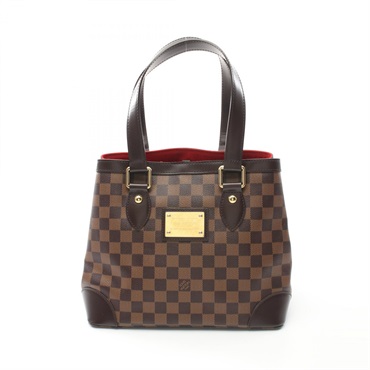 LOUIS VUITTON Hampstead PM Hand Tote Bag N51205 Damier canvas Brown Ebene Used