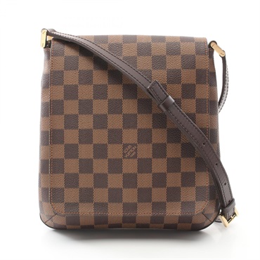 LOUIS VUITTON Musette Salsa Long Strap Shoulder Bag N51300 Damier Ebene Used LV