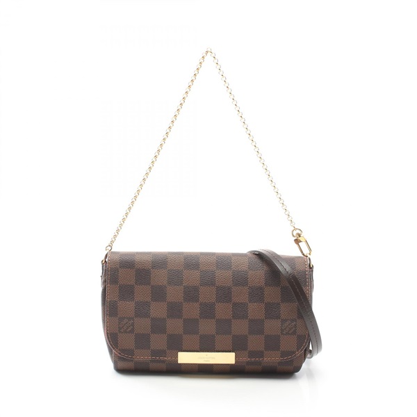 LOUIS VUITTON Favorit PM 2way shoulder Handbag N41276 Damier canvas Ebene Used
