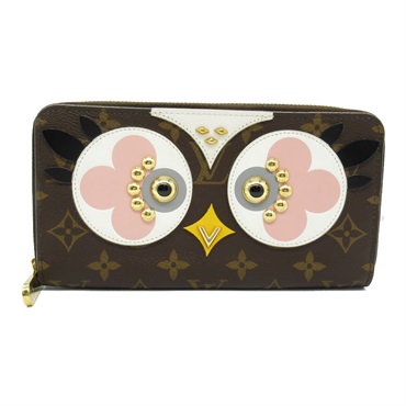 LOUIS VUITTON Zippy Wallet Lovely Bird Around purse M62413 Monogram canvas Brown
