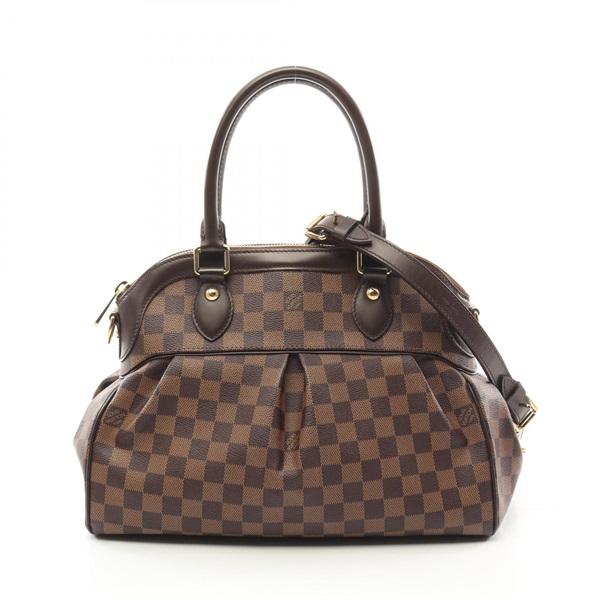LOUIS VUITTON Trevi PM 2way Handbag N51997 Damier canvas Ebene Used Women LV