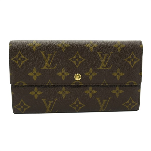 LOUIS VUITTON Porte-monnaie Credit Bi-fold Wallet M61725 Monogram canvas used LV