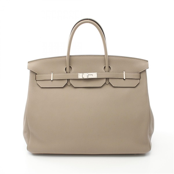 HERMES Birkin 40 Hand bag T Togo leather Gris tourterelle Used SHW