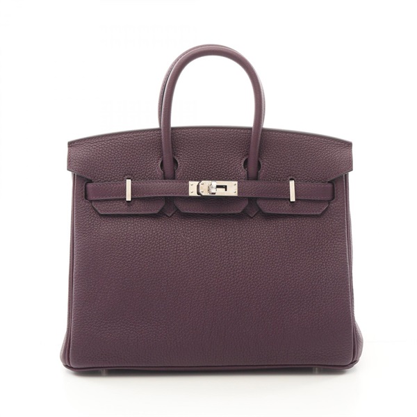 HERMES Birkin 25 Hand bag U Togo leather Cassis Used SHW