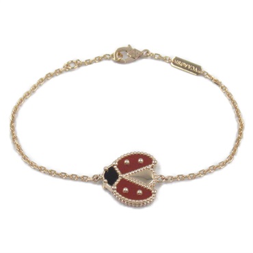 Van Cleef & Arpels Lucky Spring Open Wing Ladybug Bracelet 18KPG Gold used women