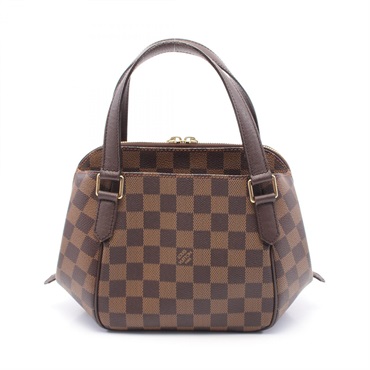 LOUIS VUITTON Belem PM Handbag N51173 Damier canvas leather Ebene Used Women LV