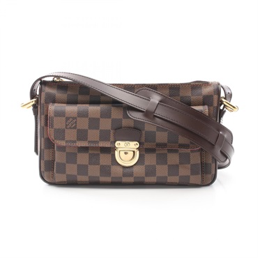 LOUIS VUITTON Ravello GM Shoulder Bag N60006 Damier canvas leather Ebene Used