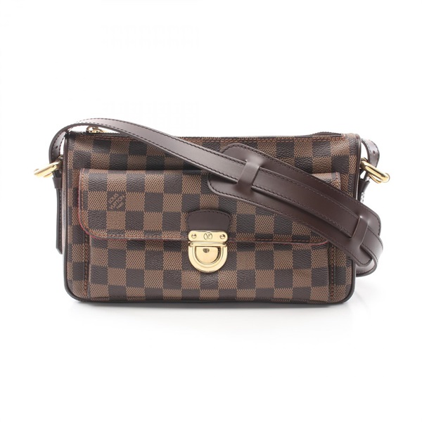 LOUIS VUITTON Ravello GM Shoulder Bag N60006 Damier canvas leather Ebene Used