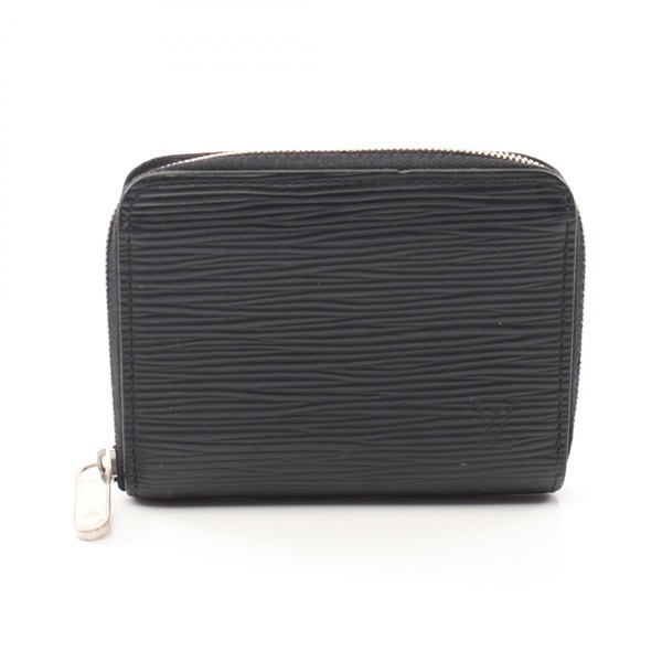 LOUIS VUITTON Zip wallet coin purse M60152 Epi leather Black Used mens LV