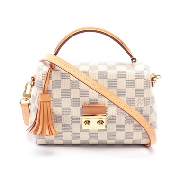 LOUIS VUITTON Croisette PM Hand shoulder crossbody bag N41581 Damier Azur LV