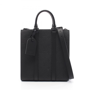 LOUIS VUITTON Sac Plat Cross Tote shoulder crossbody Bag M21884 Taurillon noir