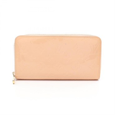 LOUIS VUITTON Zippy around long wallet M90419 Vernis Patent leather Pink Used LV