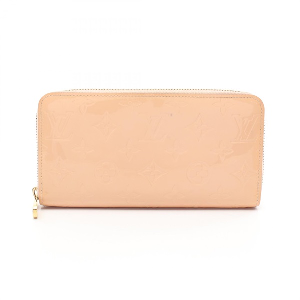 LOUIS VUITTON Zippy around long wallet M90419 Vernis Patent leather Pink Used LV