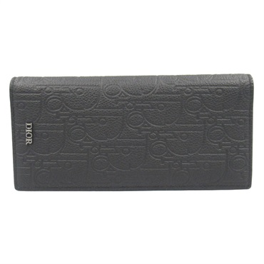 Christian Dior Vertical ZIP long wallet Bi-fold purse 2ESBC002FLG-H00N leather