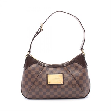 LOUIS VUITTON Thames PM Shoulder Bag N48180 Damier canvas leather Ebene Used