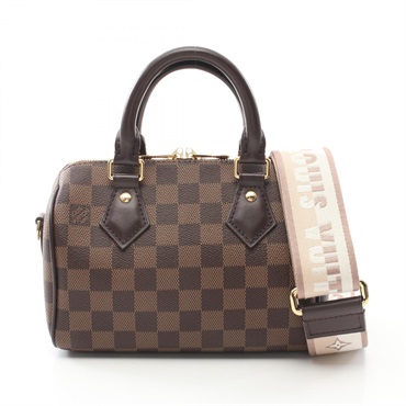 LOUIS VUITTON Speedy Bandouliere20 2way Handbag N40489 Damier Ebene Used Women