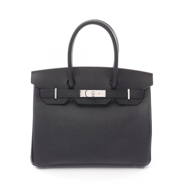 HERMES Birkin 30 Hand bag W Epsom Black SHW