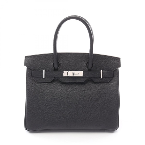 HERMES Birkin 30 Hand bag W Epsom Black SHW