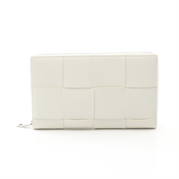 BOTTEGA VENETA Cassette Zip Around Wallet Maxi Intrecciato long wallet 649607 WT