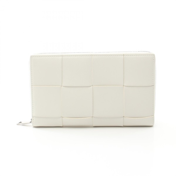BOTTEGA VENETA Cassette Zip Around Wallet Maxi Intrecciato long wallet 649607 WT