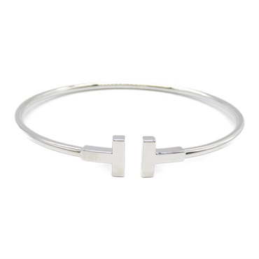 TIFFANY＆CO T-wire Bracelet 18KWG White Gold Used unisex