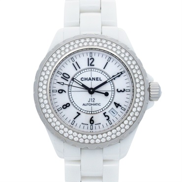 CHANEL J12 Bezel Diamond Wrist Watch H0969 Automatic winding ceramic Used mens
