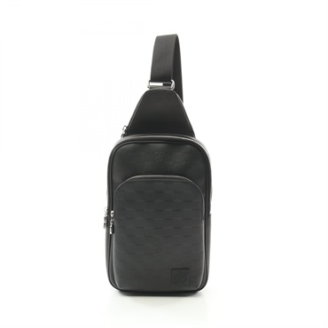 LOUIS VUITTON Avenue sling Waist bum bag N45303 Damier Infini leather Noir used