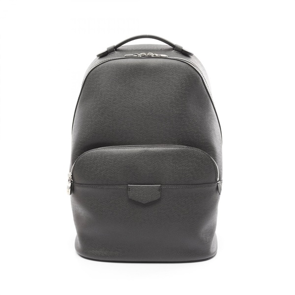 LOUIS VUITTON Anton Backpack M34403 Taiga leather Nylon Black Ardoise Used mens